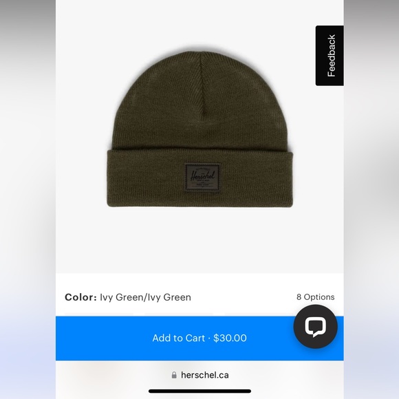 Herschel Elmer shallow in ivy green - Picture 2 of 3